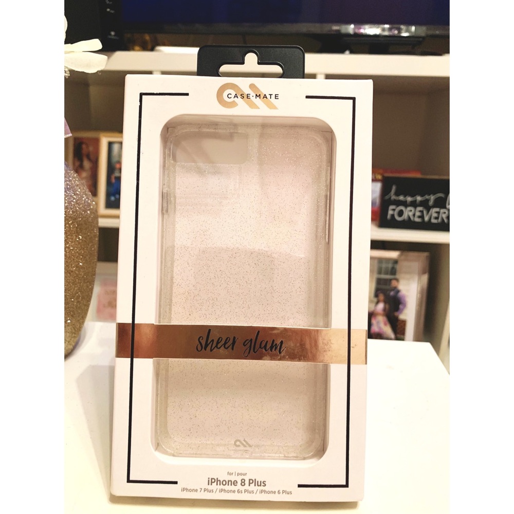 Casemate Sheer Glam iPhone 8+ Clear Case